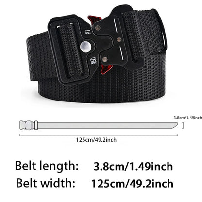 Unisex Tactical Canvas Belt