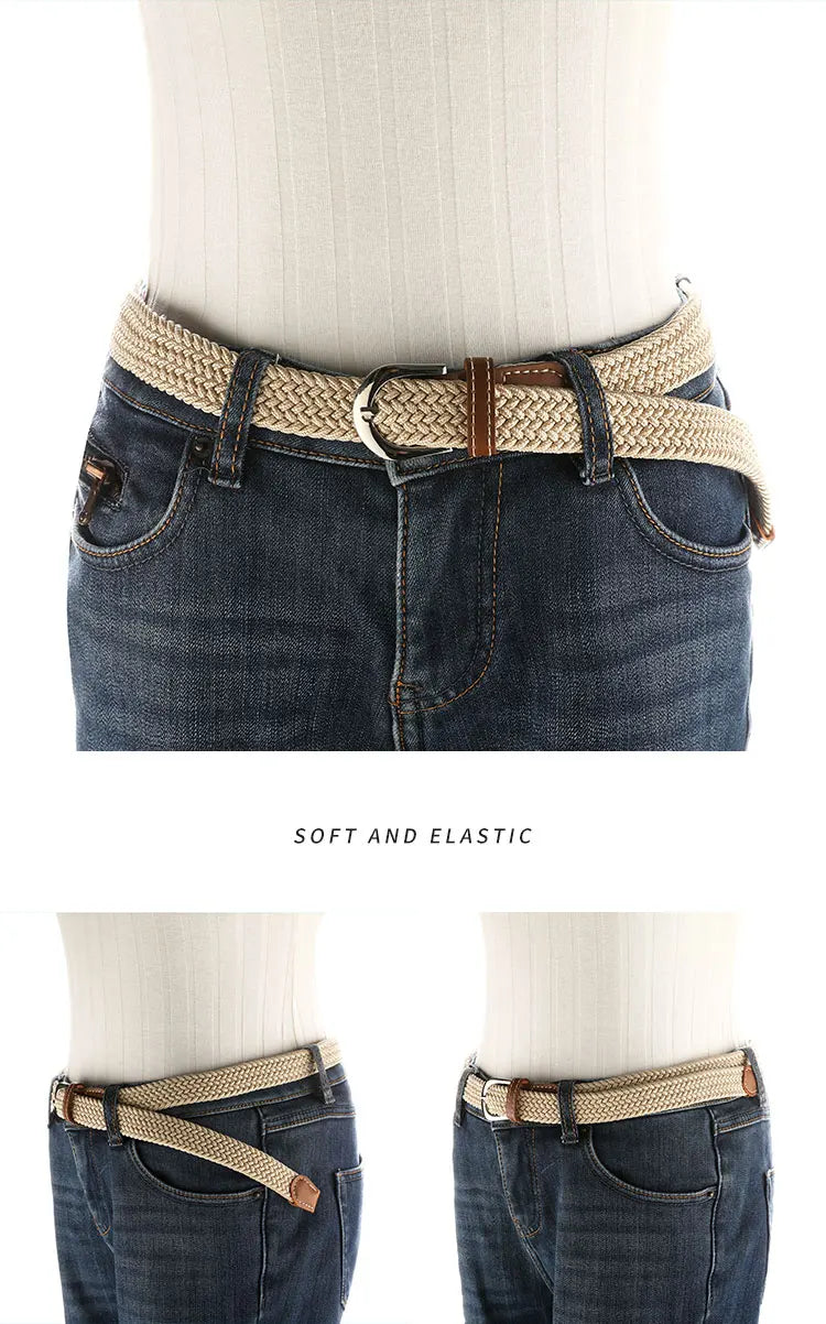 Unisex Elastic Woven Belt