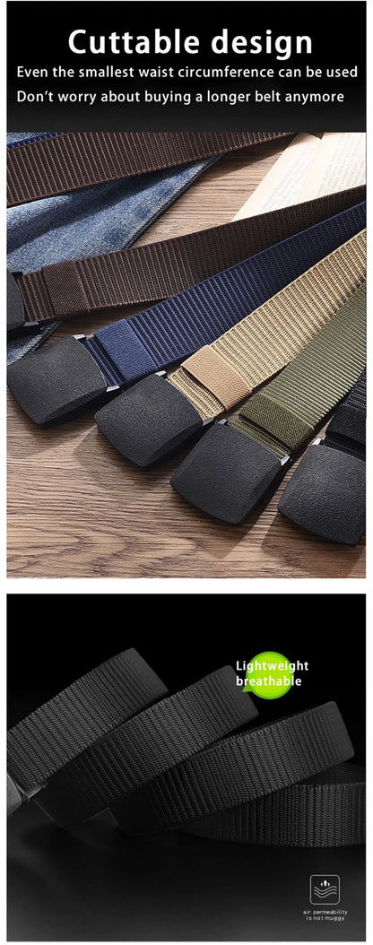 Unisex Tactical Nylon Canvas Belt