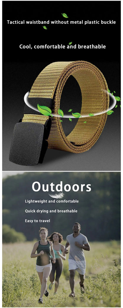 Unisex Tactical Nylon Canvas Belt