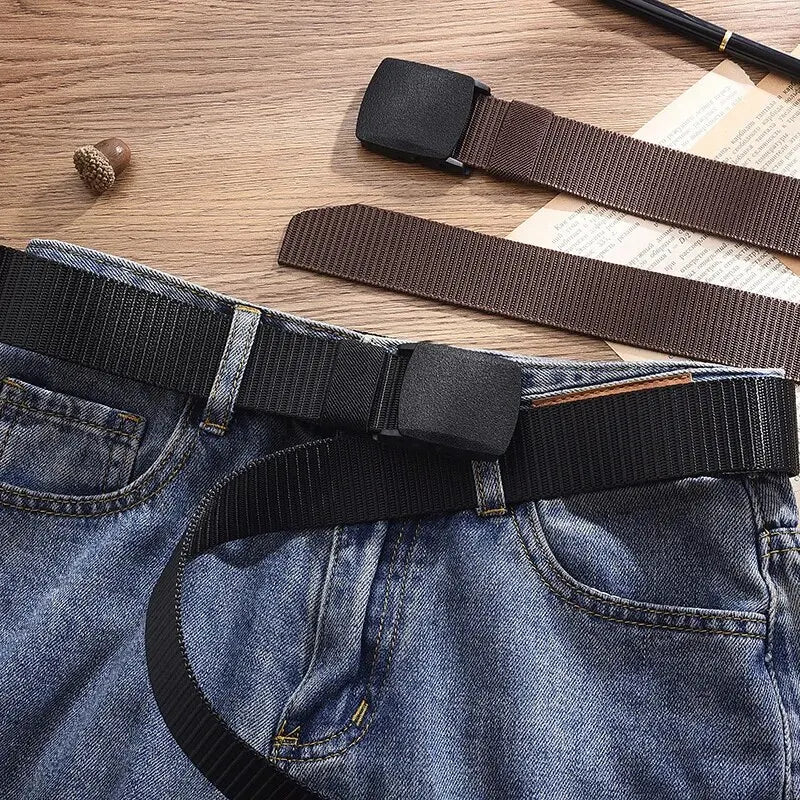 Unisex Tactical Nylon Canvas Belt